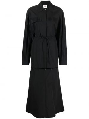 Černé košilové šaty Nanushka
