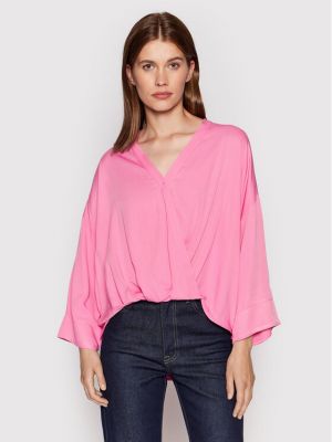 Bluzka CKK4DET Różowy Relaxed Fit Imperial