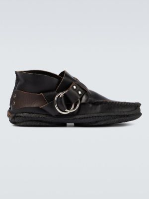 Kožené kotníkové boty Yuketen černé