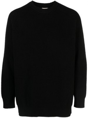 Μάλλινος πουλόβερ Ten C μαύρο