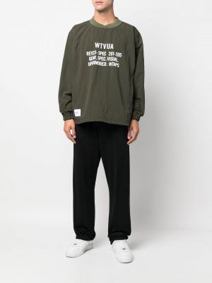 Sweatshirt mit print Wtaps grün