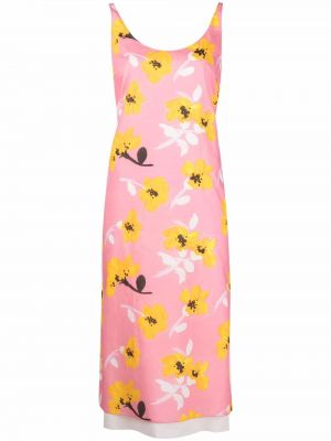 Trykt floral dress Marni rosa