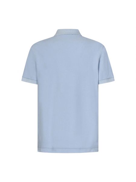 Koszula bawełniana klasyczna Lacoste niebieska