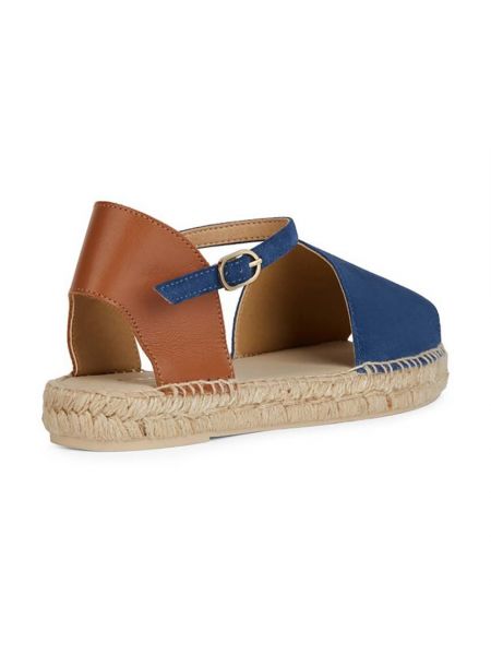 Kožené sandály Geox modré