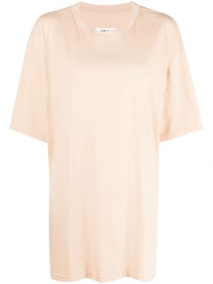 Kokvilnas t-krekls ar izšuvumiem Mm6 Maison Margiela oranžs