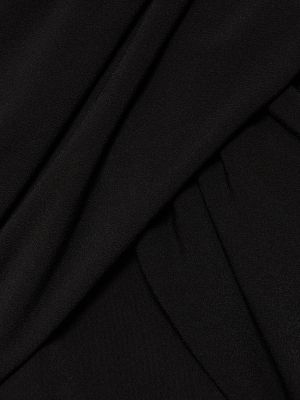 Kapucnis viszkóz mini ruha The Andamane fekete