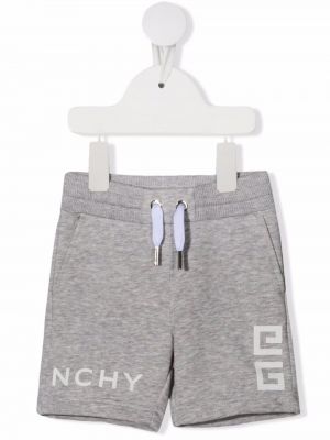 Trykt shorts for jenter Givenchy Kids grå