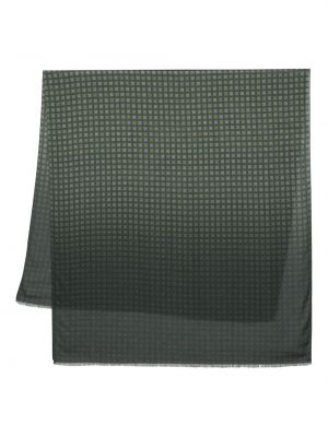 Echarpe à imprimé à motif géométrique Altea vert