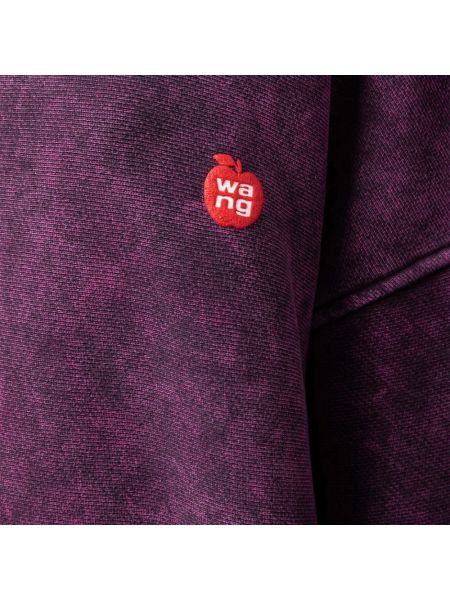 Sudadera con capucha de algodón Alexander Wang violeta
