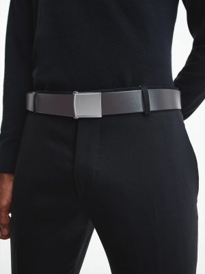 Kožený pásek Calvin Klein Jeans černý