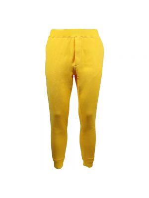 Spodnie sportowe Dsquared2 żółte