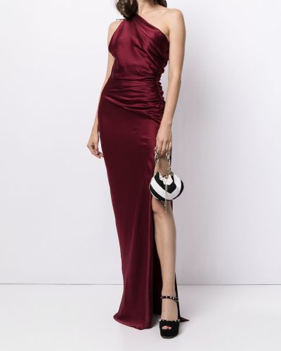 Šilkinis vakarinė suknelė Michelle Mason raudona
