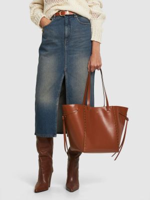 Δερμάτινη τσάντα shopper Isabel Marant