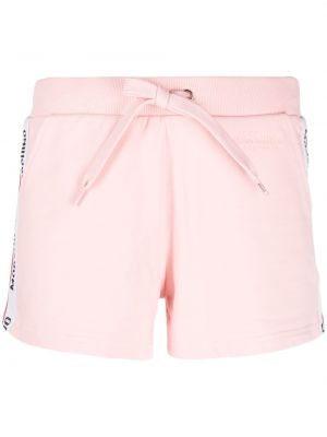 Pantaloni scurți cu imagine Moschino roz