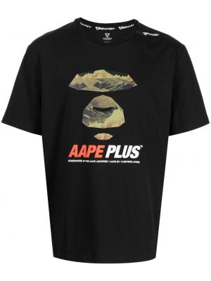 Trykt t-skjorte Aape By *a Bathing Ape® svart