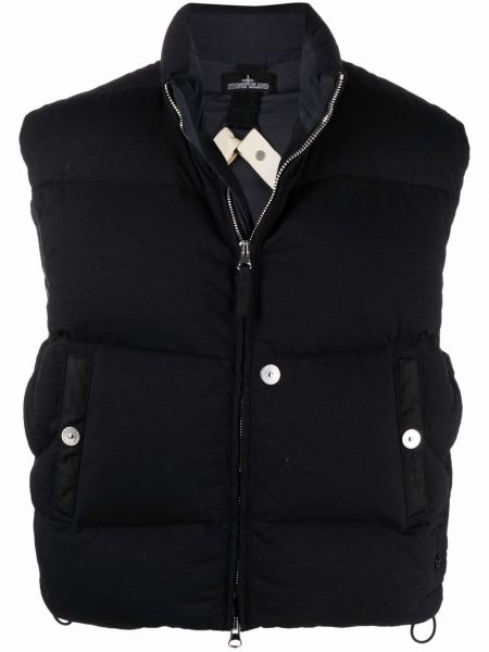 Ned fjær zip vest Stone Island Shadow Project svart