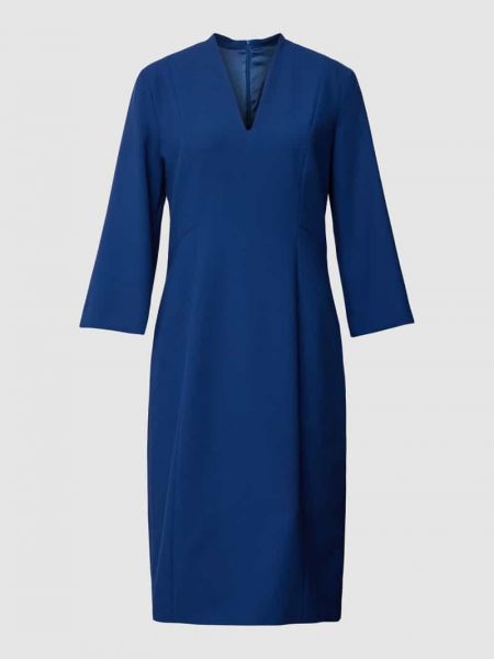 Sukienka midi z dekoltem w serek Windsor niebieski
