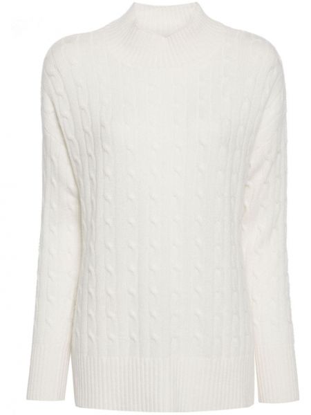 Sweter z kaszmiru N.peal biały