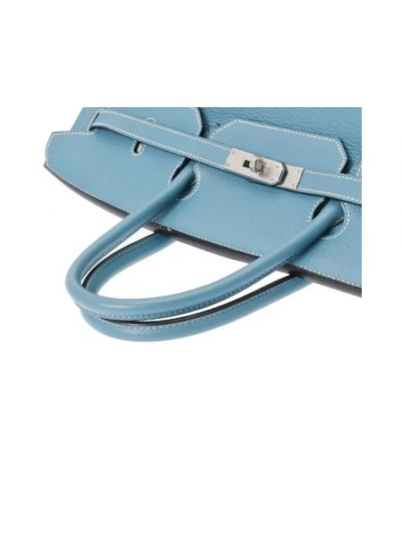 Bolsa de cuero Hermès Vintage azul