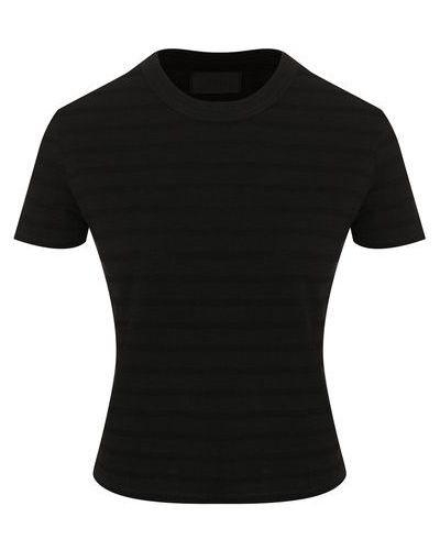 Хлопковая футболка Rta, черная