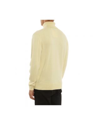 Jersey cuello alto de lana de tela jersey con apliques Kenzo amarillo