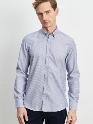 Βαμβακερό πουκάμισο με κουμπιά σε στενή γραμμή Altinyildiz Classics