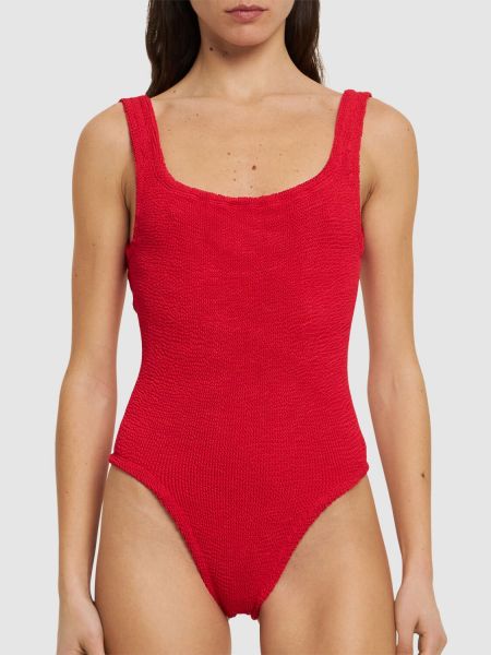 Vientisas maudymosi kostiumėlis Hunza G raudona
