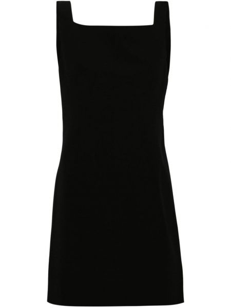 Krepové rovné šaty Givenchy černé