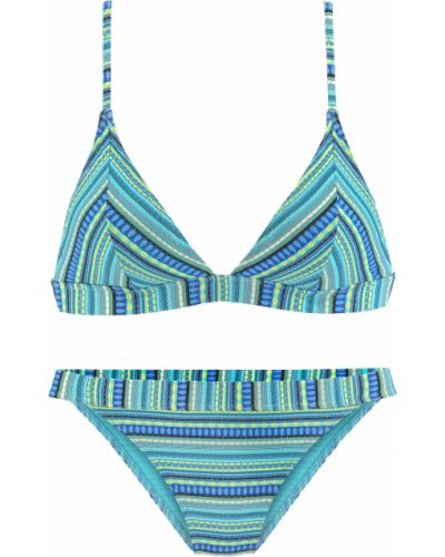Bikini à motif mélangé Lascana bleu