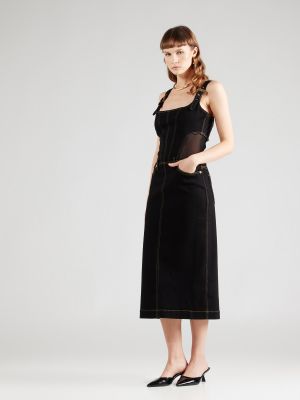 Дънкова рокля Versace Jeans Couture черно