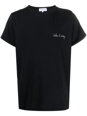 Bavlněné tričko Maison Labiche černé