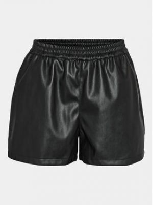 Shorts en cuir en imitation cuir Noisy May noir