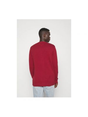 Jersey de algodón de tela jersey Tommy Jeans rojo