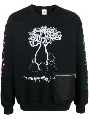 Sweatshirt mit print mit rundem ausschnitt Westfall schwarz