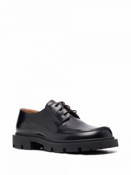 Nėriniuotos derby batai su raišteliais Maison Margiela juoda