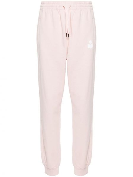 Памучни спортни панталони Marant Etoile розово