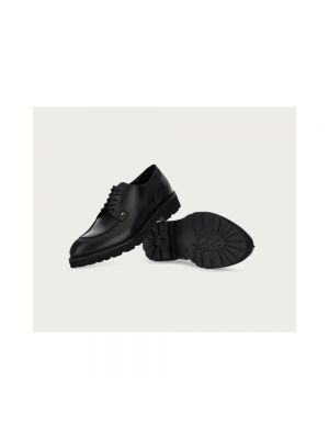 Zapatos derby de cuero Canali negro