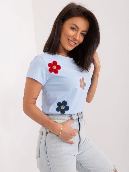 Majica s cvjetnim printom Fashionhunters