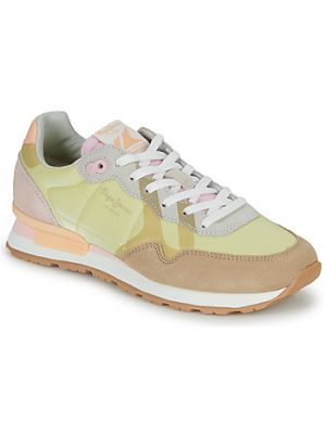 Sneakers con stampa Pepe Jeans beige