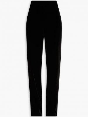Бархатные прямые брюки Boutique Moschino черные