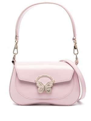 Кожени шопинг чанта Blugirl розово