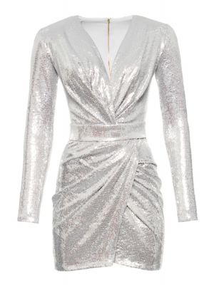 Платье Rhea Costa, серебряное