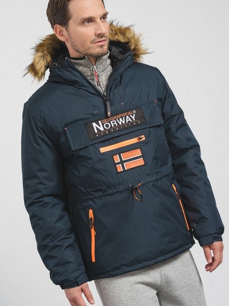 Куртка с капюшоном Geographical Norway синяя