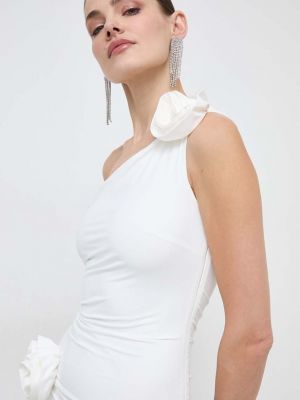 Sukienka midi dopasowana Bardot biała