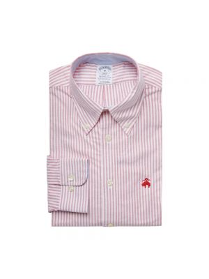 Daunen hemd mit geknöpfter mit button-down-kagen Brooks Brothers rot