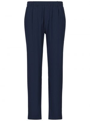 Krepové rovné kalhoty Armani Exchange modré