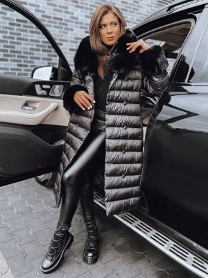 Prošívaný zimní kabát Dstreet černý