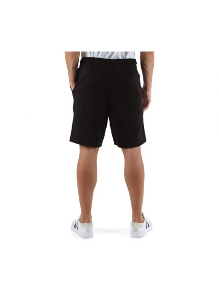 Pantalones cortos de algodón con estampado deportivos Calvin Klein Jeans negro