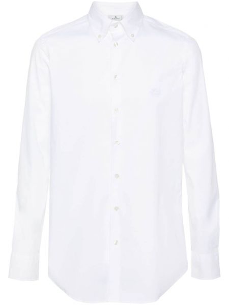 Košile s výšivkou Etro bílá