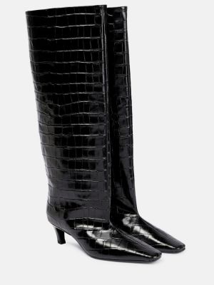 Iš natūralios odos guminiai batai Toteme juoda